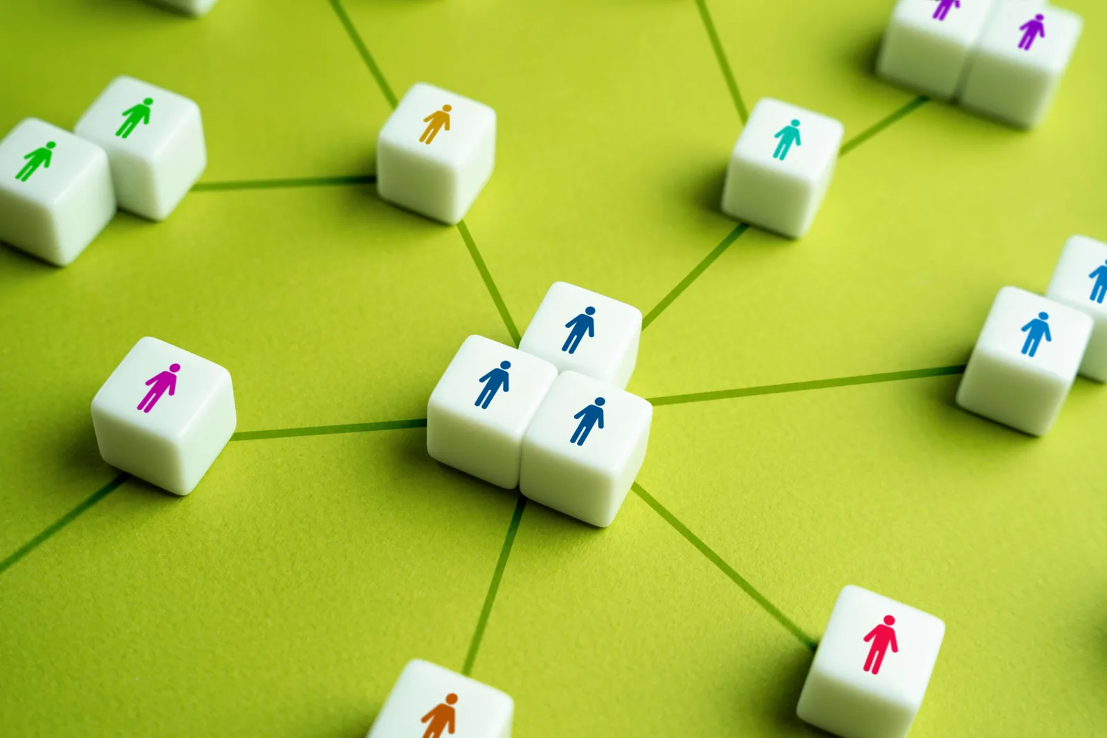 Connections between people, groups and teams
