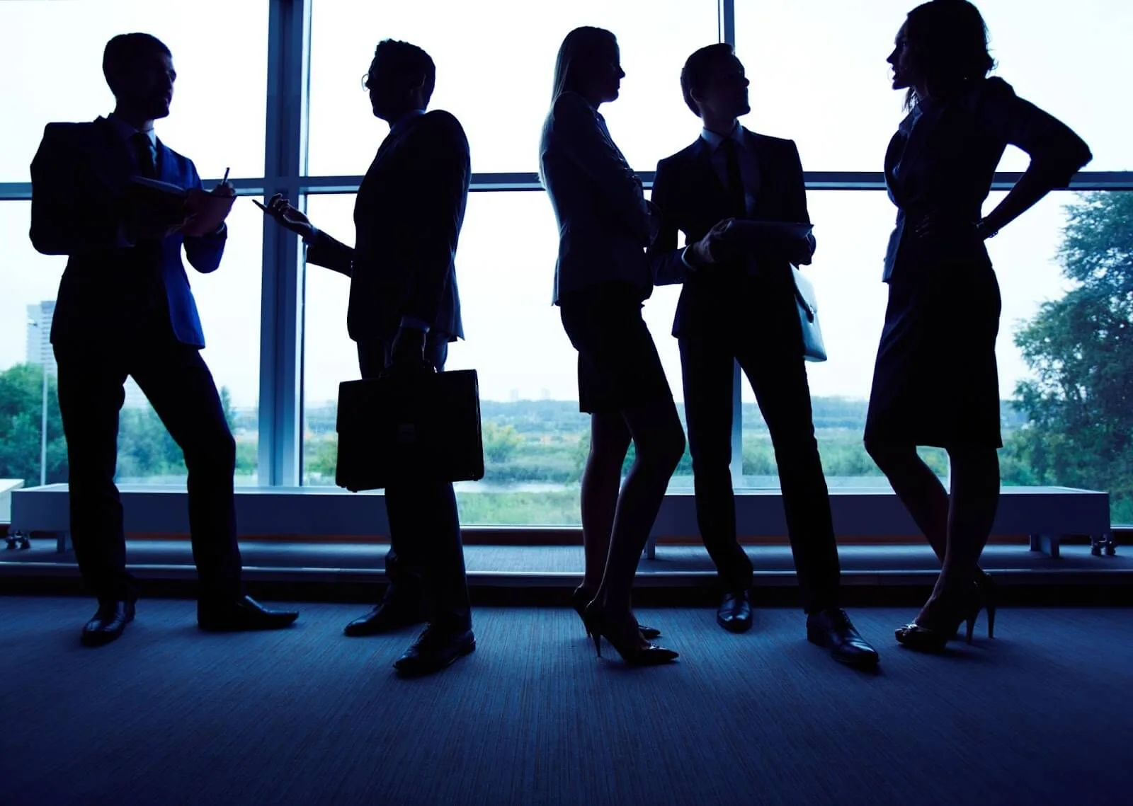 human silhouettes business