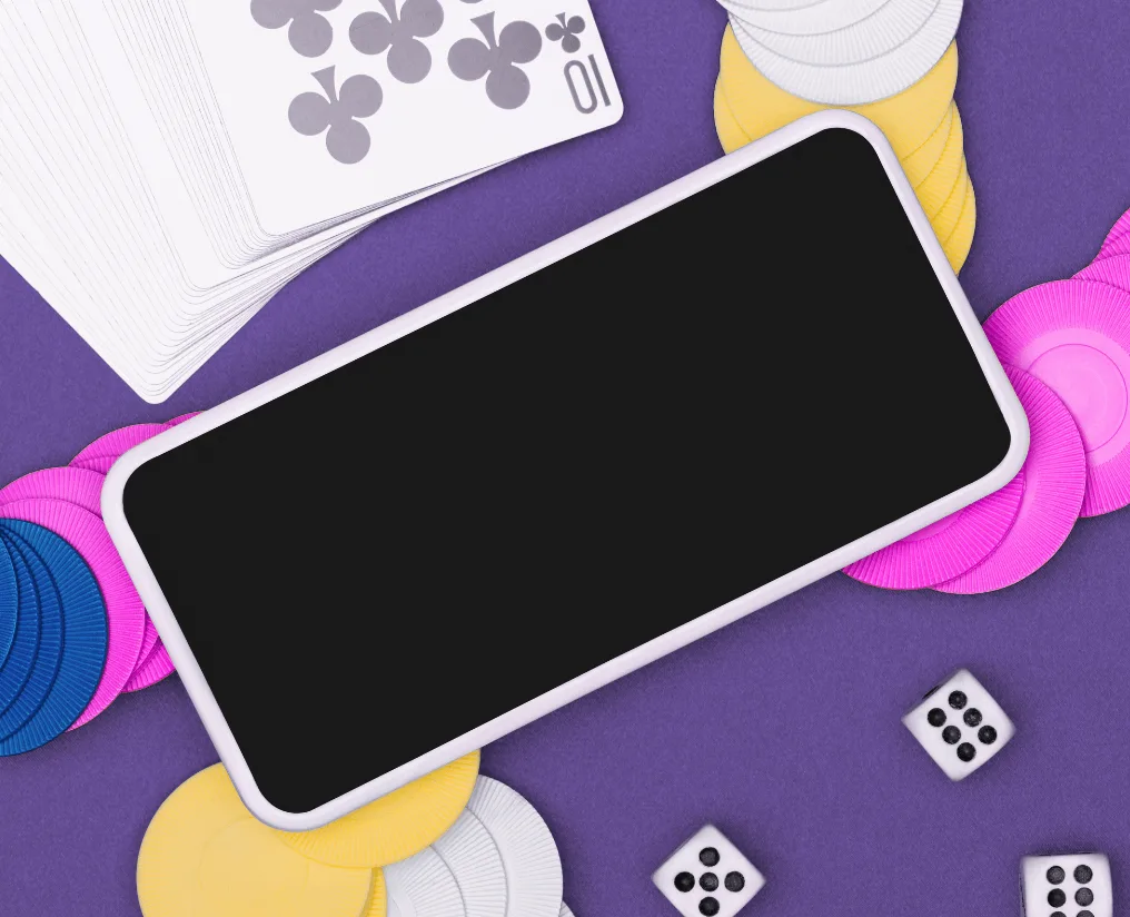 Mobile phone black screen on table