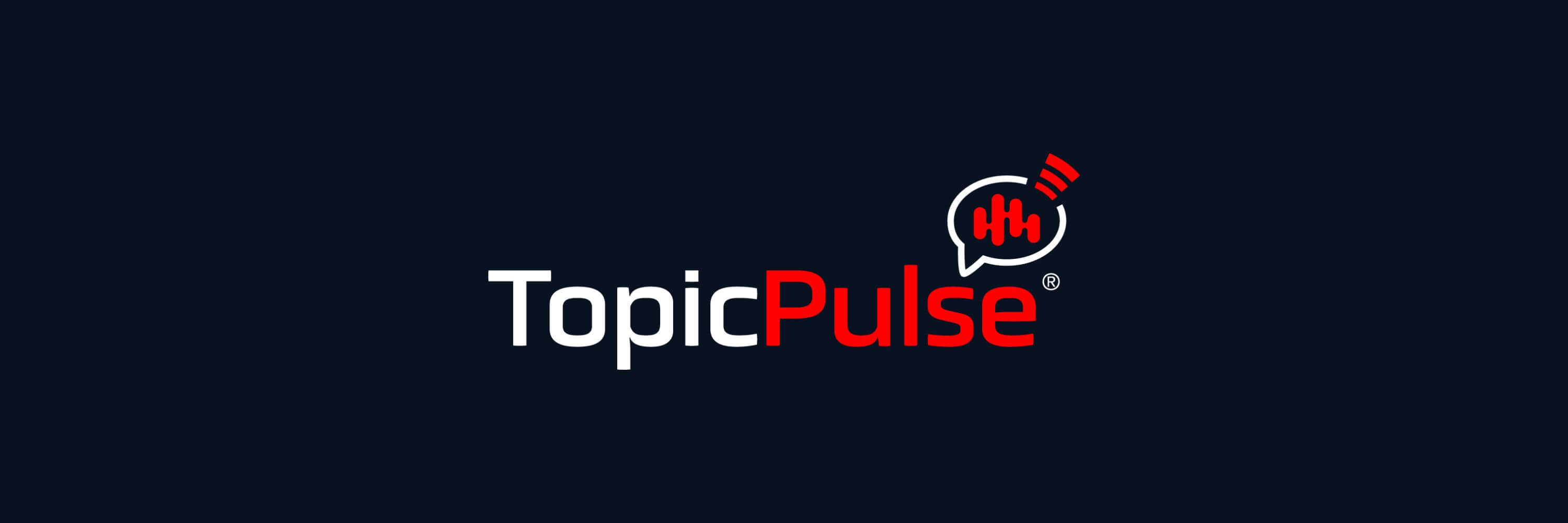 TopicPulse logo - A content intelligence and audience engagement software