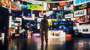 Content intelligence abstract visual