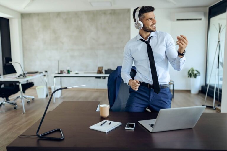 man listening to an exciting spec spot